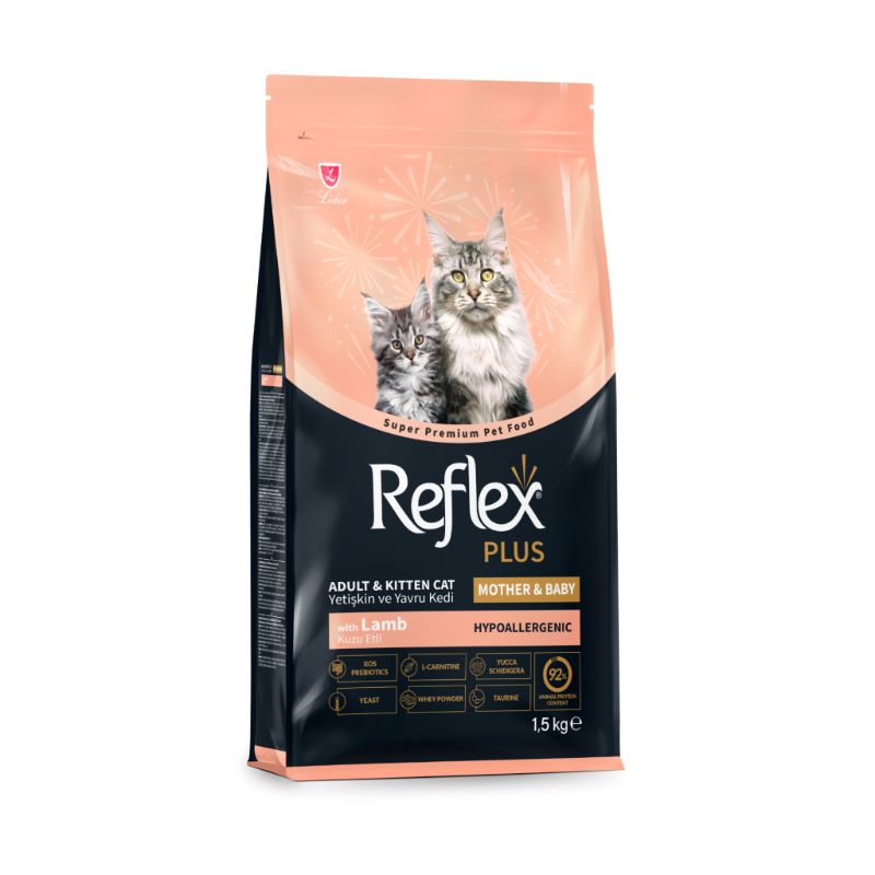 Reflex Plus Mother & Babycat Kuzu Etli Yavru Kedi Maması 0.5KG