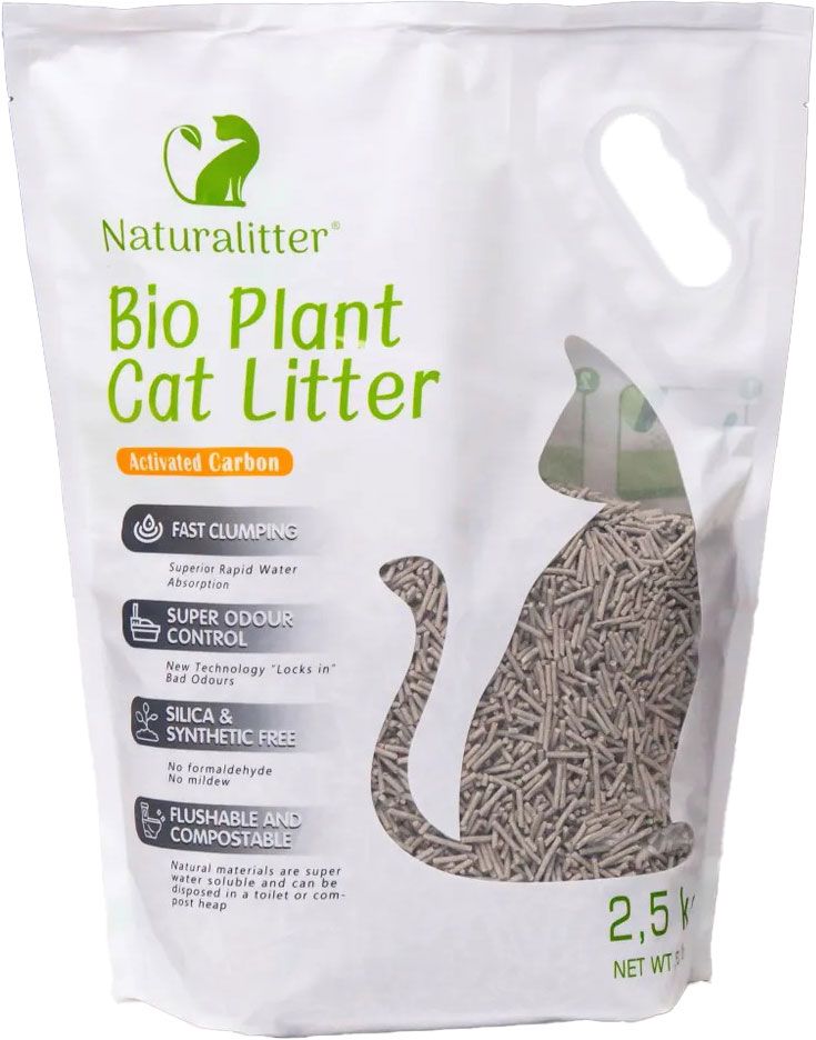 Naturalitter Bio Plant Cat Litter Tofu Aktif Karbonlu Pelet Kedi Kumu 2,5 Kg