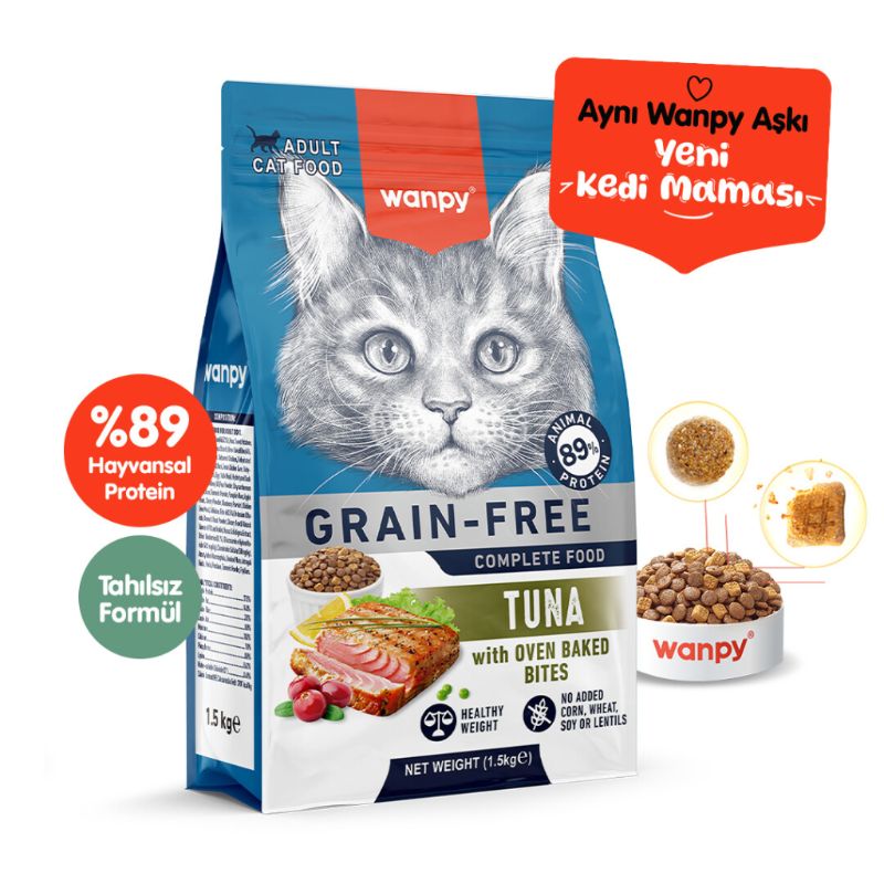 Ton Balıklı Yetişkin Kedi Maması 0.5KG Açık Mama