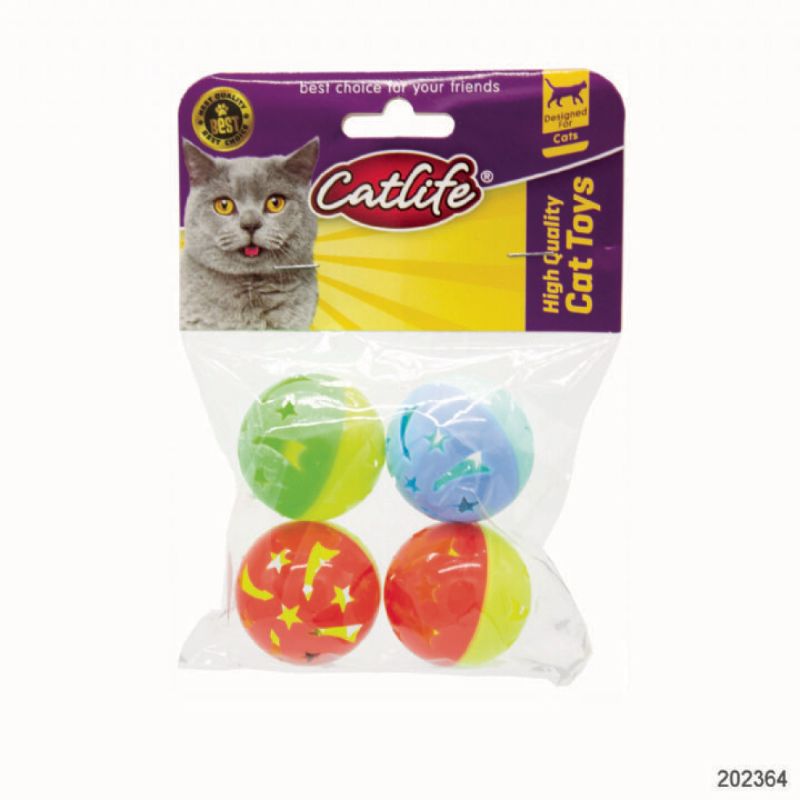 Catlife Zilli Top Kedi Oyuncağı 4cm (4'lü)